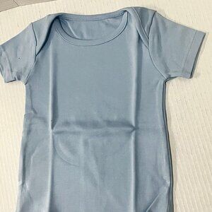 100% Organic Cotton Kids T Shirt Plain Blue Short Sleeve Sized- 18 Months 5-pack